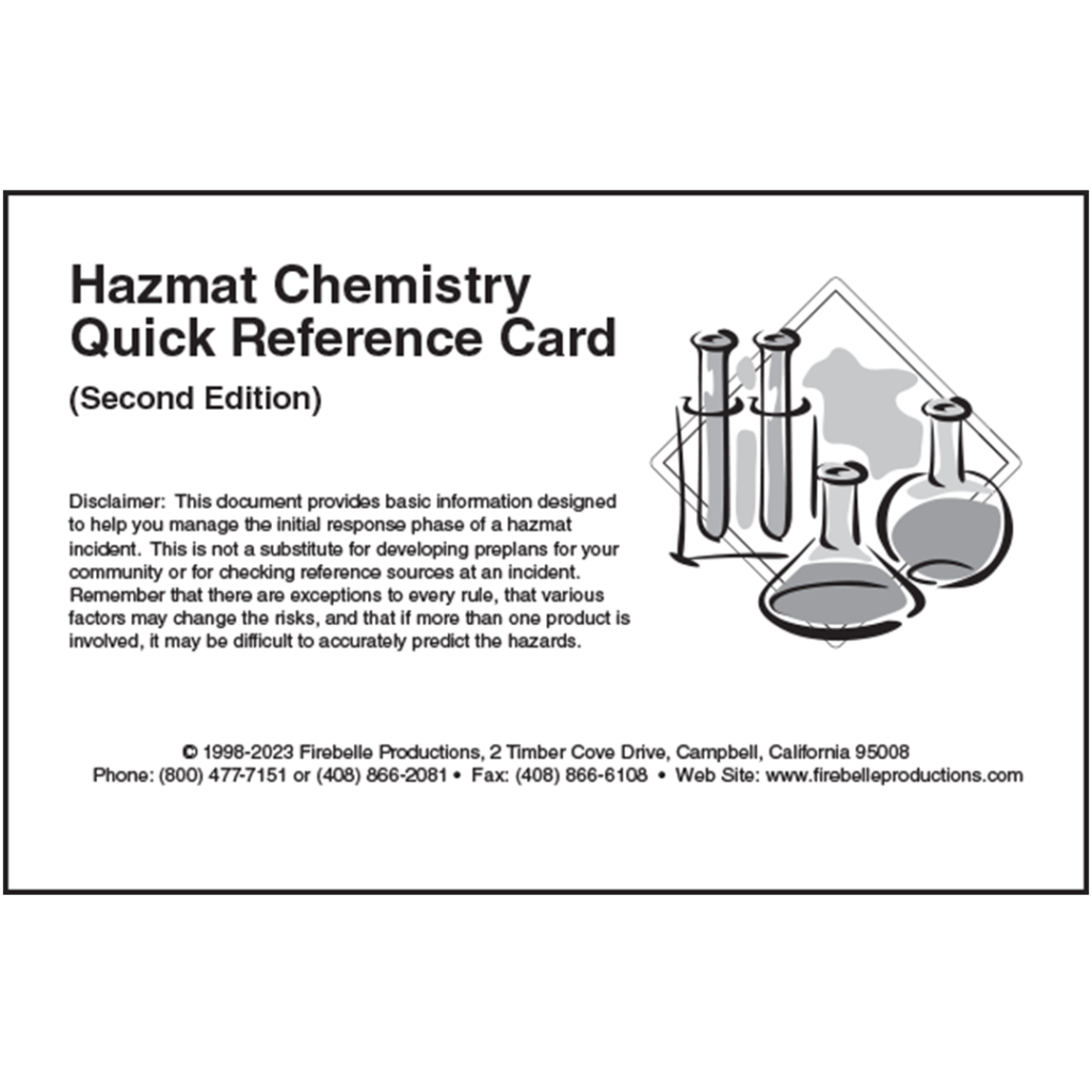 Hazmat Chemistry Quick Reference Guide