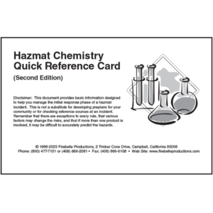 Hazmat Chemistry Quick Reference Guide