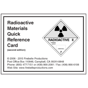 Radioactive Materials Quick Reference Guide